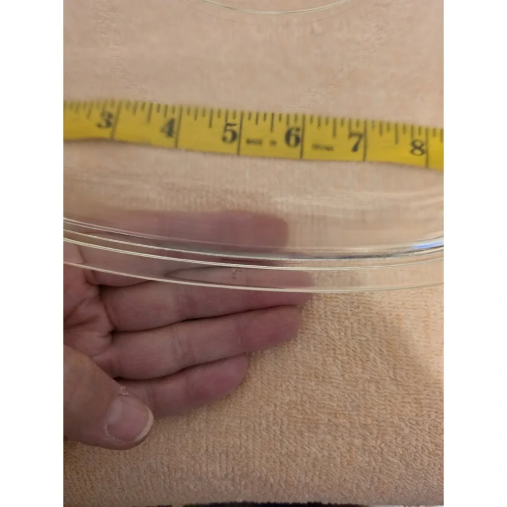 Pyrex Clear Glass Square Replacement Lid P-10-C1 Only for Corning Ware Casserole